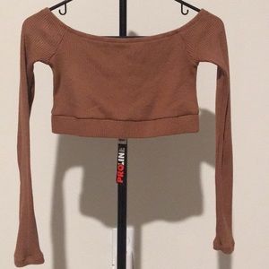 Crop top, brown, small